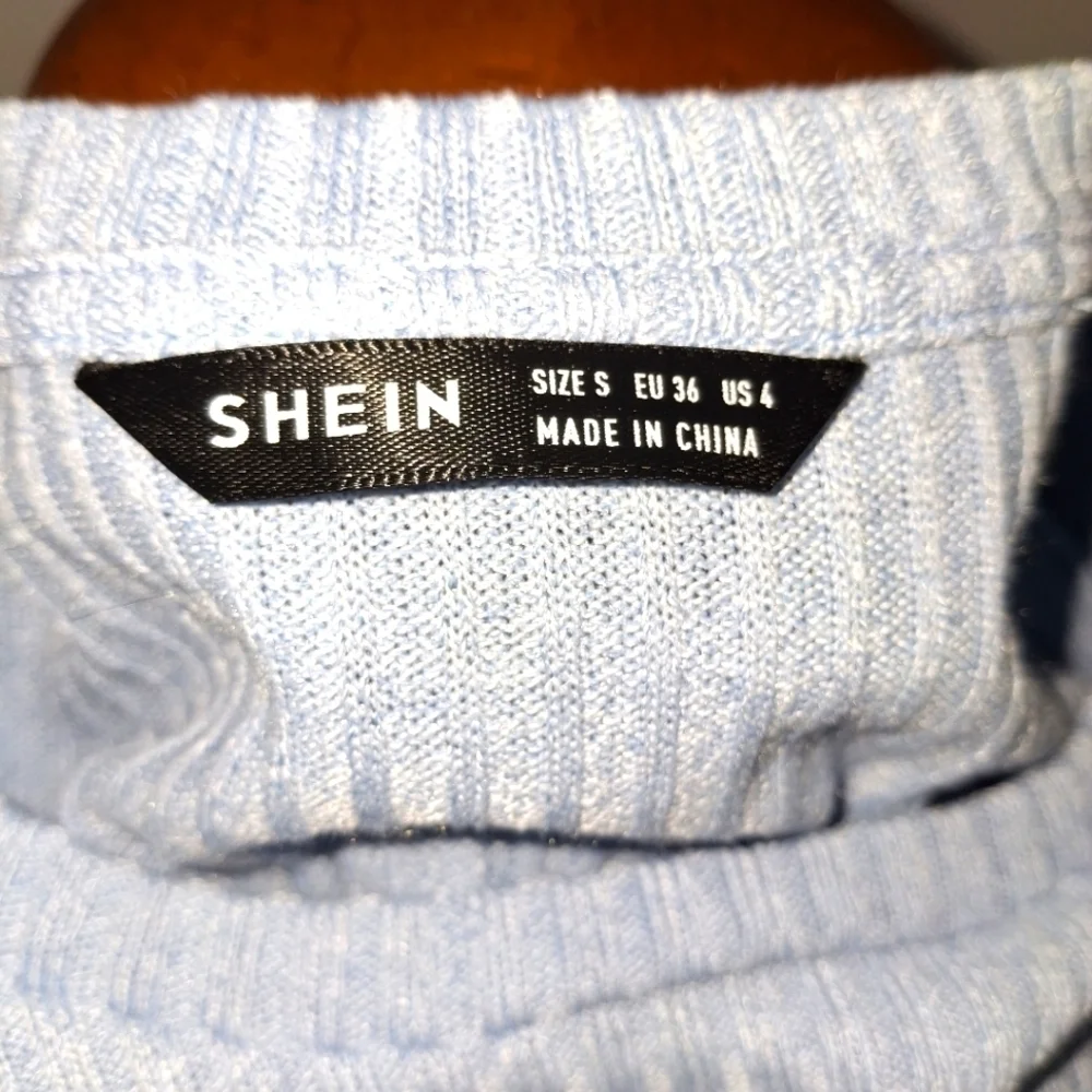 Shein- Baby Blue Mini Dress- W Sz Small 4 - Picture 5 of 6